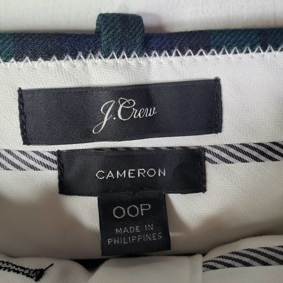 NEW J.Crew Cameron Plain Trousers‎ 00P Petite Blue Green NWT - Picture 4 of 8